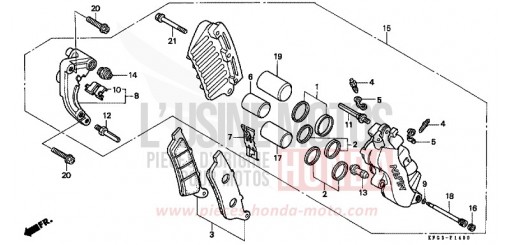 ETRIER DE FREIN AVANT FES250X de 1999